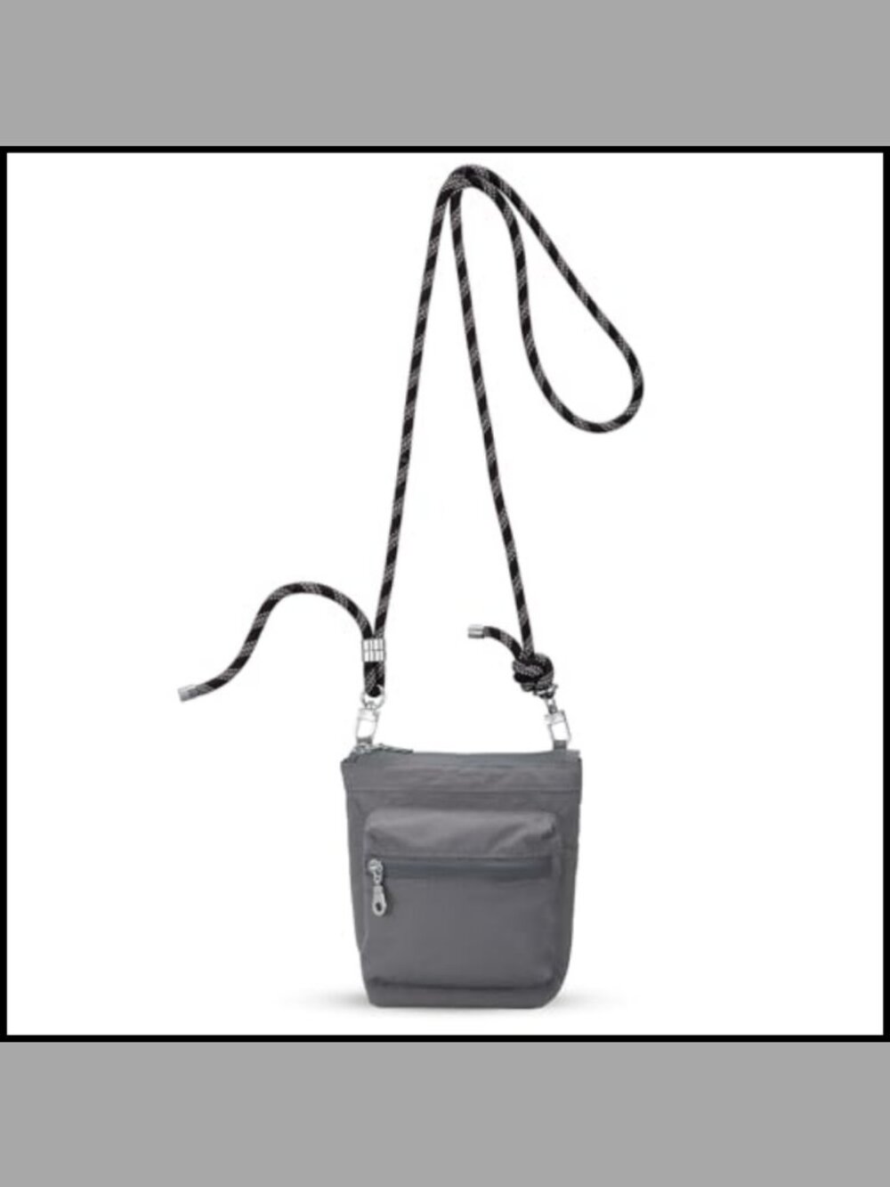 Small Crossbody Bag Waterproof Fabric Mini Cell Phone Purse Detachable Strap